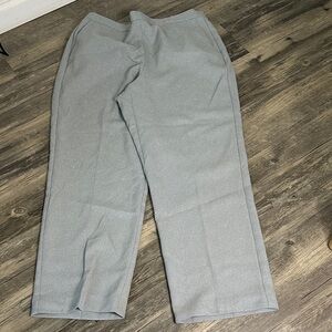 Alfred Dunner  Light Gray Straight-Leg Dress Pants